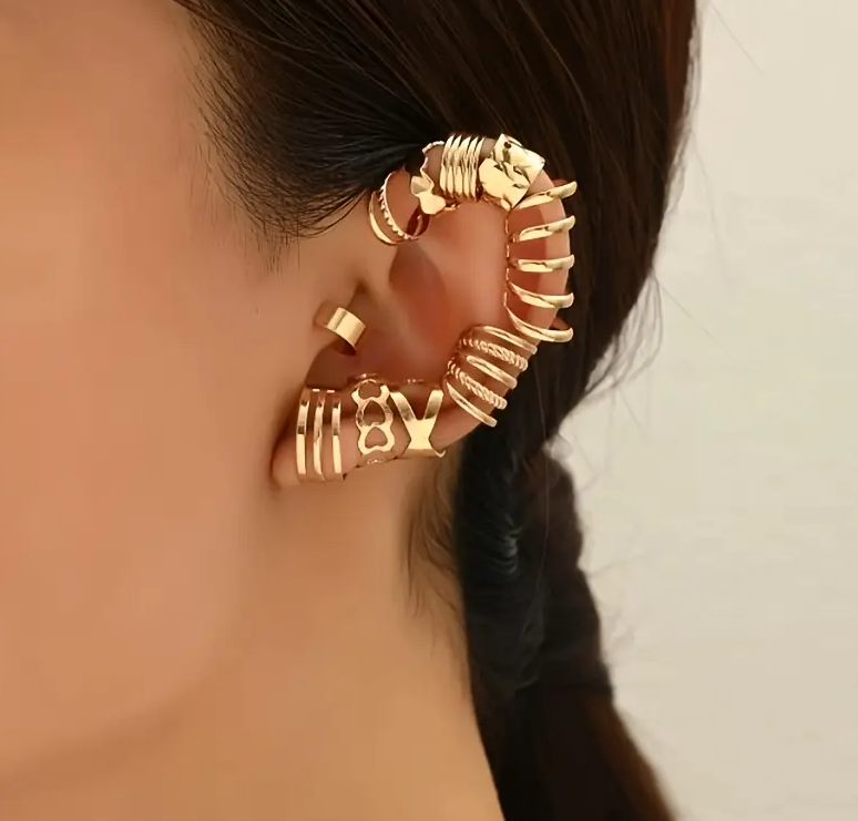 10pcs Adjustable Earrings Set