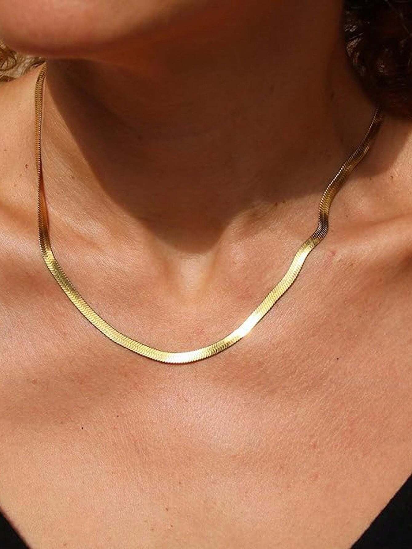 1Pc Stainless Steel Minimalist Chic Necklace